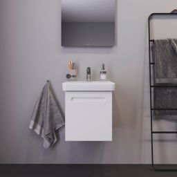 Duravit No.1 szafka 44 cm podumywalkowa wisząca lewa biały mat N14267L18180000