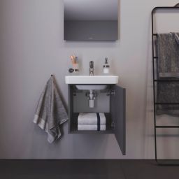Duravit No.1 szafka 44 cm podumywalkowa wisząca lewa grafit mat N14267L49490000