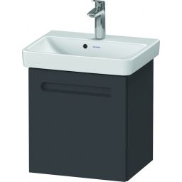 Duravit No.1 szafka 44 cm podumywalkowa wisząca lewa grafit mat N14267L49490000