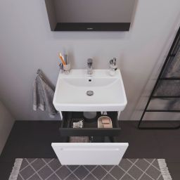 Duravit No.1 szafka 54 cm podumywalkowa wisząca biały mat N14381018180000