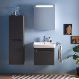 Duravit No.1 szafka 59 cm podumywalkowa wisząca grafit mat N14382049490000