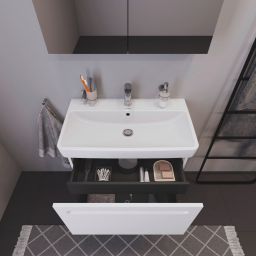 Duravit No.1 szafka 74 cm podumywalkowa wisząca biały mat N14383018180000