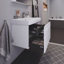 Duravit No.1 szafka 74 cm podumywalkowa wisząca biały mat N14383018180000