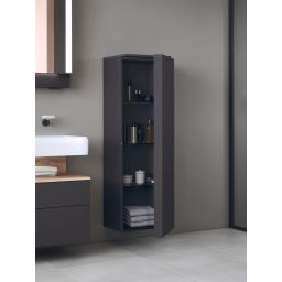 Duravit Qatego szafka 40 cm półwysoka wisząca prawa grafitowy mat QA1345R49490000
