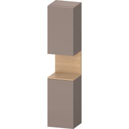 Duravit Qatego szafka boczna 176 cm wysoka wisząca lewa bazaltowy mat QA1346L30430010