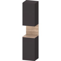 Duravit Qatego szafka boczna 176 cm wysoka wisząca lewa grafitowy mat QA1346L55800000