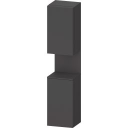Duravit Qatego szafka boczna 176 cm wysoka wisząca prawa grafitowy mat QA1346R49490010