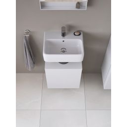 Duravit Qatego szafka 44 cm podumywalkowa wisząca lewa biały mat QA4076L18180000