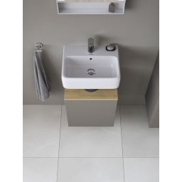 Duravit Qatego szafka 44 cm podumywalkowa wisząca lewa bazaltowy mat QA4076L30430000