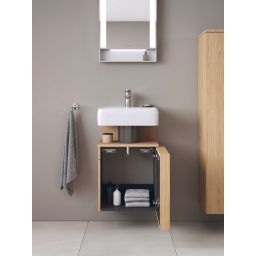Duravit Qatego szafka 44 cm podumywalkowa wisząca prawa dąb naturalny mat QA4076R30300000
