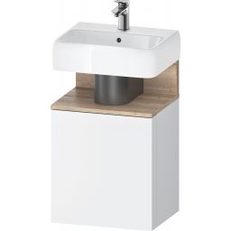 Duravit Qatego szafka 44 cm podumywalkowa wisząca biały mat/dąb QA4076R55180000