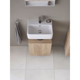 Duravit Qatego szafka 44 cm podumywalkowa wisząca dąb marmurkowy mat QA4076R55550000