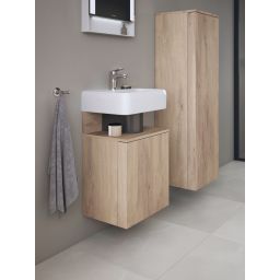 Duravit Qatego szafka 44 cm podumywalkowa wisząca dąb marmurkowy mat QA4076R55550000