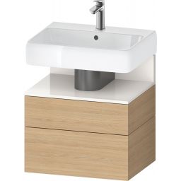 Duravit Qatego szafka 60 cm podumywalkowa wisząca dąb naturalny mat/biały QA4393022300010