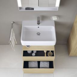 Duravit Qatego szafka 60 cm podumywalkowa wisząca dąb naturalny mat QA4393030300010