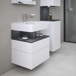 Duravit Qatego szafka 60 cm podumywalkowa wisząca biały mat/grafit QA4393049180010