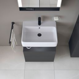 Duravit Qatego szafka 60 cm podumywalkowa wisząca grafit mat QA4393049490010