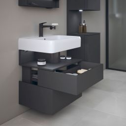 Duravit Qatego szafka 60 cm podumywalkowa wisząca grafit mat QA4393049490010