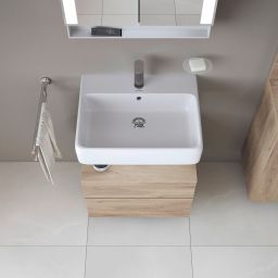 Duravit Qatego szafka 60 cm podumywalkowa wisząca dąb marmurkowy mat QA4393055550010