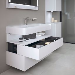 Duravit Qatego szafka 100 cm podumywalkowa wisząca biały mat QA4395018180010