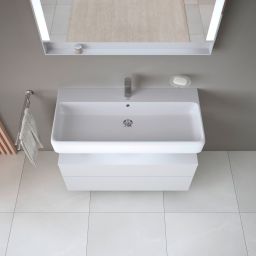 Duravit Qatego szafka 100 cm podumywalkowa wisząca biały mat QA4395018180010