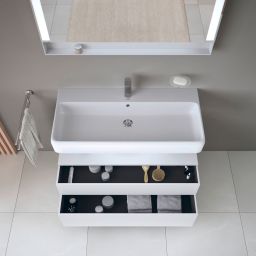 Duravit Qatego szafka 100 cm podumywalkowa wisząca biały mat QA4395018180010