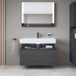 Duravit Qatego szafka 100 cm podumywalkowa wisząca grafit mat QA4395049490010