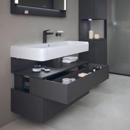 Duravit Qatego szafka 100 cm podumywalkowa wisząca grafit mat QA4395049490010