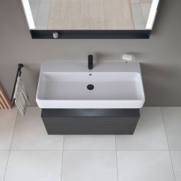Duravit Qatego szafka 100 cm podumywalkowa wisząca grafit mat QA4395049490010