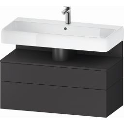 Duravit Qatego szafka 100 cm podumywalkowa wisząca grafit mat QA4395049490010