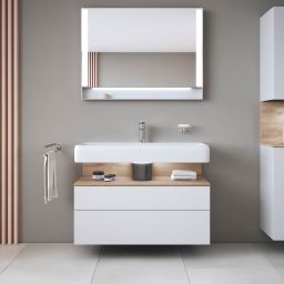 Duravit Qatego szafka 100 cm podumywalkowa wisząca biały mat/dąb QA4395055180010