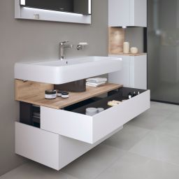 Duravit Qatego szafka 100 cm podumywalkowa wisząca biały mat/dąb QA4395055180010