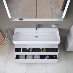 Duravit Qatego szafka 120 cm podumywalkowa wisząca biały mat QA4396018180010