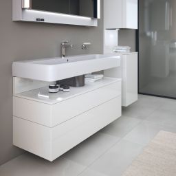 Duravit Qatego szafka 120 cm podumywalkowa wisząca biały połysk QA4396022220010
