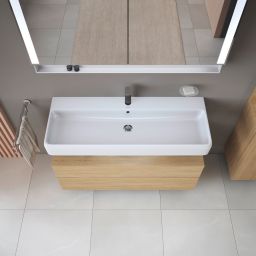 Duravit Qatego szafka 120 cm podumywalkowa wisząca dąb naturalny mat QA4396030300010