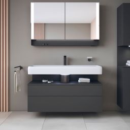 Duravit Qatego szafka 120 cm podumywalkowa wisząca grafit mat QA4396049490010