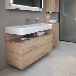 Duravit Qatego szafka 120 cm podumywalkowa wisząca dąb marmurkowy mat QA4396055550010
