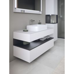 Duravit Qatego szafka 120 cm podumywalkowa wisząca biały mat/grafit QA4732049180010