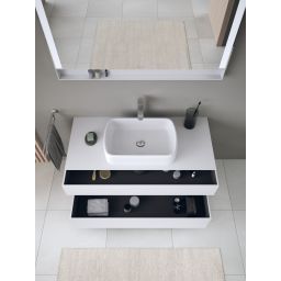 Duravit Qatego szafka 120 cm podumywalkowa wisząca biały mat/grafit QA4732049180010
