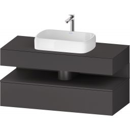 Duravit Qatego szafka 120 cm podumywalkowa wisząca grafit mat QA4732049490010