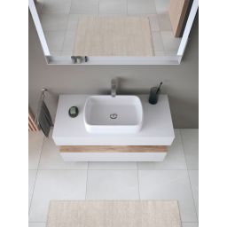 Duravit Qatego szafka 120 cm podumywalkowa wisząca biały mat/dąb QA4732055180010