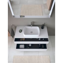 Duravit Qatego szafka 120 cm podumywalkowa wisząca biały mat/dąb QA4732055180010