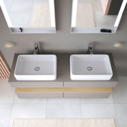 Duravit Qatego szafka 160 cm podumywalkowa wisząca bazalt mat QA4779030430010