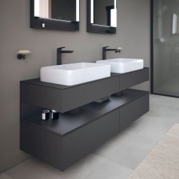 Duravit Qatego szafka 160 cm podumywalkowa wisząca grafit mat QA4779049490010