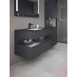 Duravit Qatego umywalka z szafką 100 cm zestaw meblowy grafit mat QA4786049490010