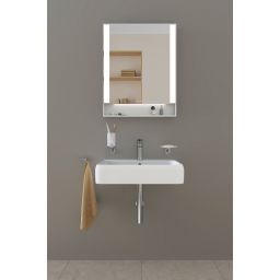 Duravit Qatego lustro 75x60 cm z oświetleniem LED biały mat QA7081018180000