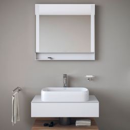 Duravit Qatego lustro 100x75 cm z oświetleniem LED biały mat QA7083018180000