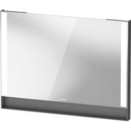 Duravit Qatego lustro 100x75 cm z oświetleniem LED grafit mat QA7083049490000