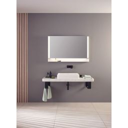 Duravit Qatego lustro 120x75 cm z oświetleniem LED biały mat QA7084018180000
