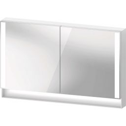 Duravit Qatego szafka 120x75 cm lustrzana wisząca z oświetleniem LED biały mat QA7153018180010
